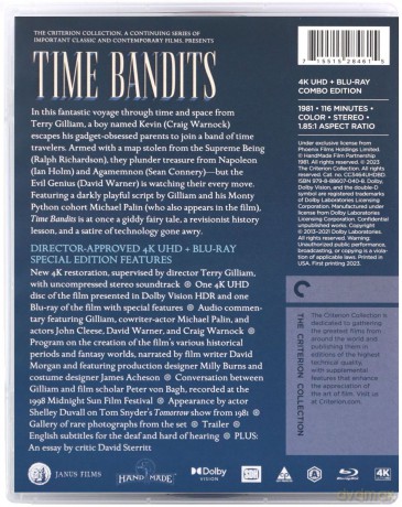 Time Bandits (Bandyci czasu) [Blu-Ray 4K]+[Blu-Ray]