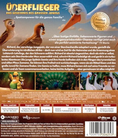 Richard the Stork and the Mystery of the Great Jewel (Rysiek superwróbel) [Blu-Ray]