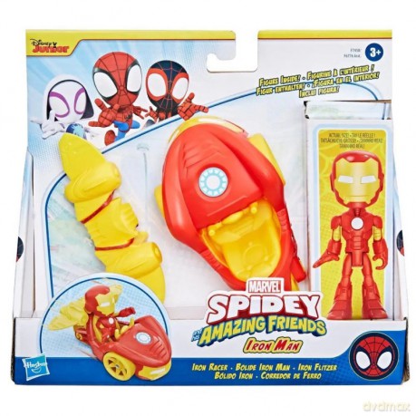 Figurka z pojazdem Marvel Spidey i super-kumple, Iron Racer [FIGURKA]