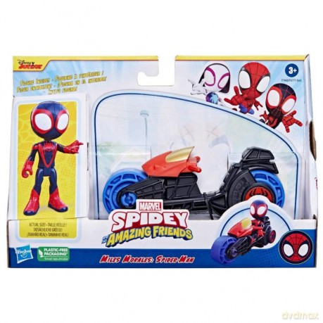 Figurka z pojazdem Marvel Spidey i super-kumple, Miles Morales [FIGURKA]
