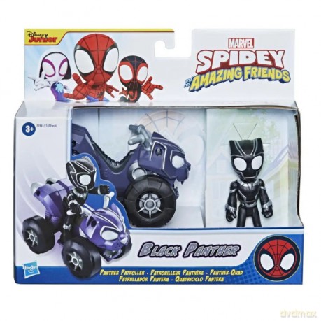 Figurka z pojazdem Spidey i Super-Kumple Black Panther Patroller [FIGURKA]
