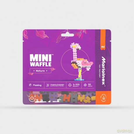 Mini Waffle Nature - Flaming 50 elementów [KLOCKI]