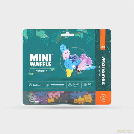 Mini Waffle Nature - Koliber 50 elementów [KLOCKI]