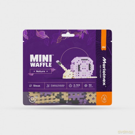 Mini waffle Nature - Ślimak 50 elementów [KLOCKI]
