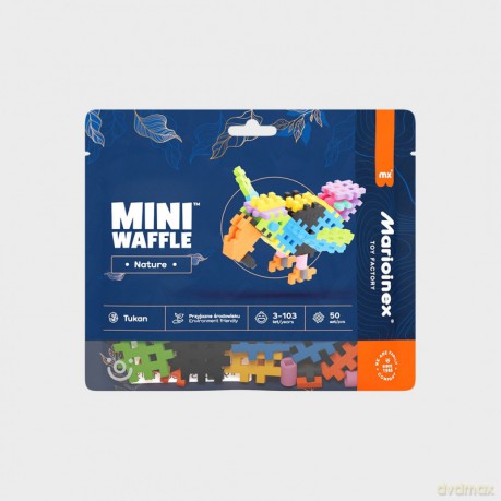 Mini Waffle Nature - Tukan 50 elementów [KLOCKI]