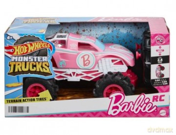 Pojazd Barbie RC Monster Truck 1:24