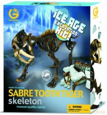 GeoWorld - Wykopaliska Epoka lodowcowa - Tygrys szablozębny [ZABAWKA]