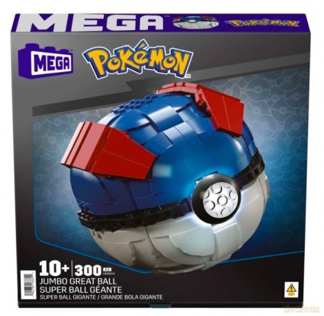 Zestaw konstrukcyjny Mega Construx Duży Great ball Pokemon [KLOCKI]