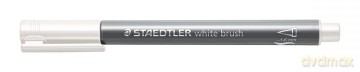Flamaster pędzelkowy Metallic brush 1szt. biały Staedtler