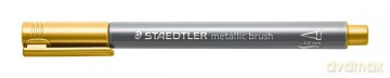 Flamaster pędzelkowy Metallic brush 1szt. złoty Staedtler