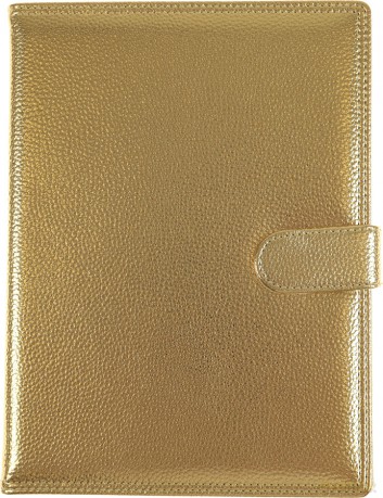 Kalendarz 2024 tygodniowy B5 z zapięciem flower złoty [KALENDARZ]