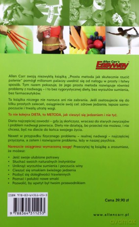 Prosta metoda jak skutecznie pozbyć się zbędnych kilogramów - Allen Carr [KSIĄŻKA]