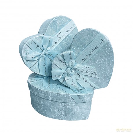 Pudełko kartonowe ozdobne na prezenty 21x17x8 cm serce 310381793