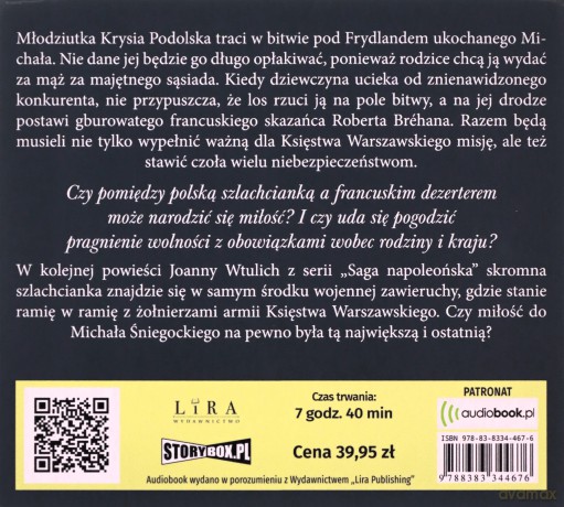 Skazaniec i panna. Saga napoleońska (Tom 3) - Joanna Wtulich [AUDIOBOOK]