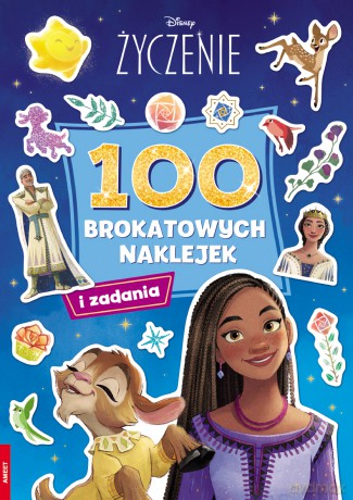 WISH 100 brokatowych naklejek NB-9102 [KSIĄŻKA]