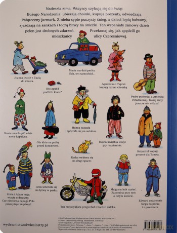 Zima na ulicy Czereśniowej. Ulica Czereśniowa - Rotraut Susanne Berner [KSIĄŻKA]