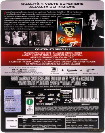 Frankenstein (steelbook) [Blu-Ray 4K]+[Blu-Ray]