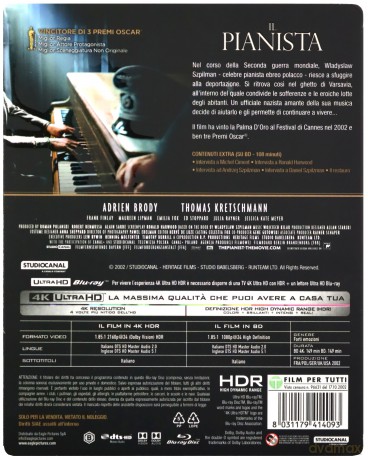The Pianist (Pianista) [Blu-Ray 4K]+[Blu-Ray]