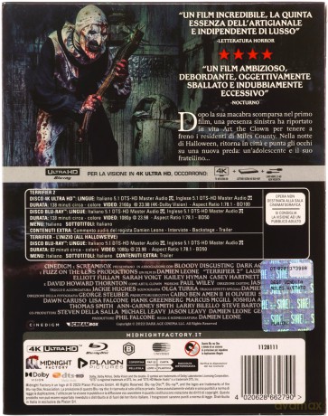 Terrifier 2 (Terrifier 2: Masakra w Święta) [Blu-Ray 4K]+[2xBlu-Ray]