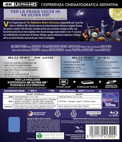 The Nightmare Before Christmas (Miasteczko Halloween) [Blu-Ray 4K]+[Blu-Ray]