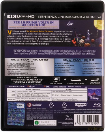 The Nightmare Before Christmas (Miasteczko Halloween) [Blu-Ray 4K]+[Blu-Ray]