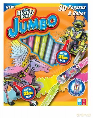 Blendy Pens - Zestaw Jumbo 3D, robot - pegaz [ZABAWKA]