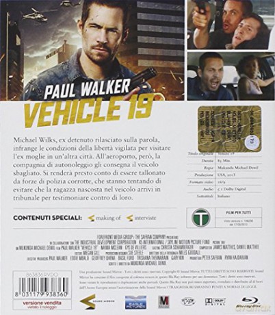 Vehicle 19 blu_ray Italian Import