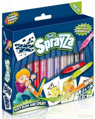 SprayZa - Szablony i famastry, zestaw niebieski 20 [ZABAWKA]