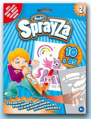 SprayZa - Szablony - Zestaw 2 [ZABAWKA]