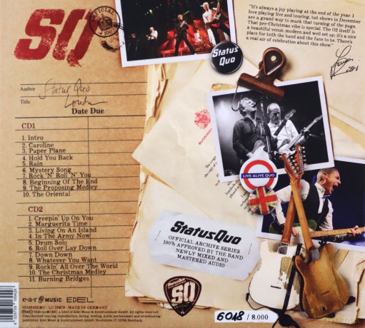 Status Quo: Official Archive Series Vol 2 Live In London (digipack) [2CD]