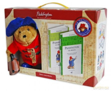 Zestaw: miś Paddington w czerwonym płaszczyku + 2 książeczki - Michael Bond [KSIĄŻKA]