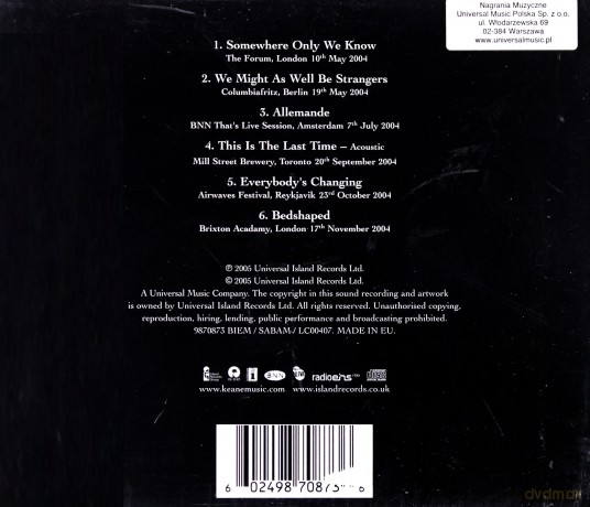 Keane: Live Ep [CD]
