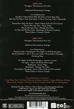 Keane: Strangers [2DVD]