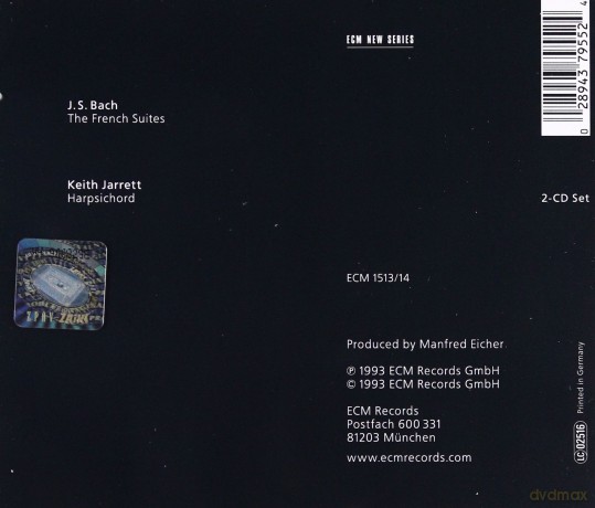 Keith Jarrett: Bach:The French Suites [2CD]