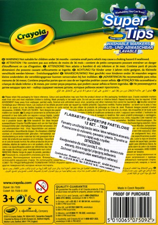 Flamastry Supertips pastelowe 12 szt.