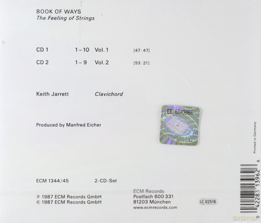 Keith Jarrett: Book Of Ways [2CD]