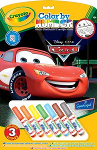 Kolorowanie po numerach Disney Cars [ZABAWKA]