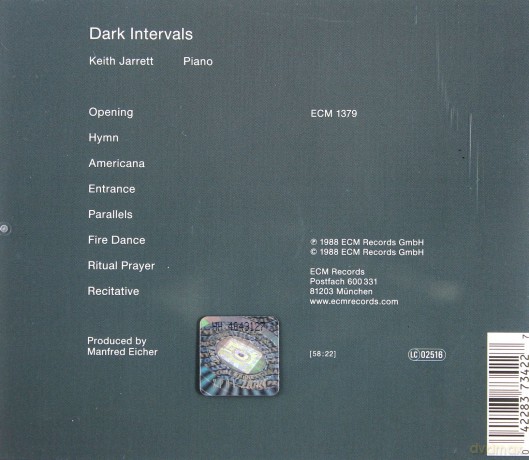 Keith Jarret: Dark Intervals [CD]