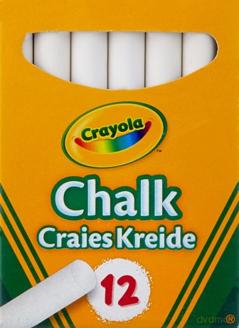 Kreda niepyląca biała 12 szt. [ZABAWKA]