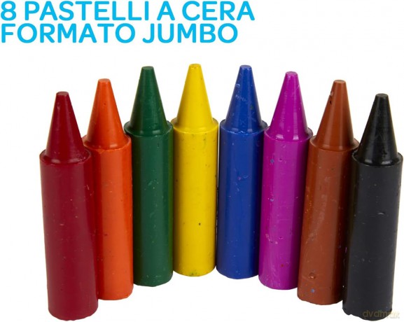 Kredki świecowe Mini Kids 8 szt. [ZABAWKA]
