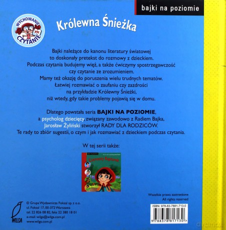 Królewna Śnieżka. Bajki na poziomie - Wilga Wydawnictwo [KSIĄŻKA]