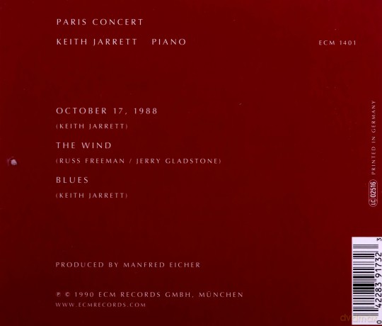 Keith Jarret: Paris Concert [CD]