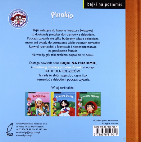 Pinokio. Bajki na poziomie - Krynicka Iwona [KSIĄŻKA]