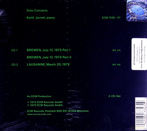Keith Jarret: Solo Conc, Bremen/Lausanne [2CD]