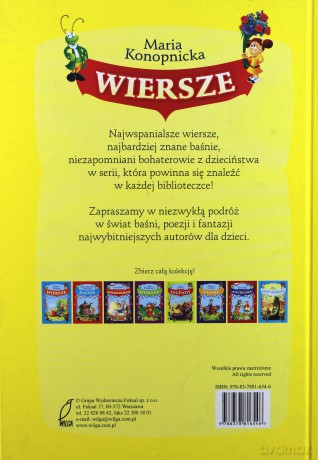 Wiersze Marii Konopnickiej - Konopnicka Maria [KSIĄŻKA]
