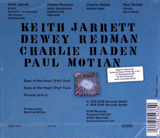 Keith Jarrett: Eyes Of The Heart [CD]