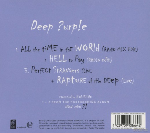 Deep Purple: All The Time In The World (digipack) [CD]