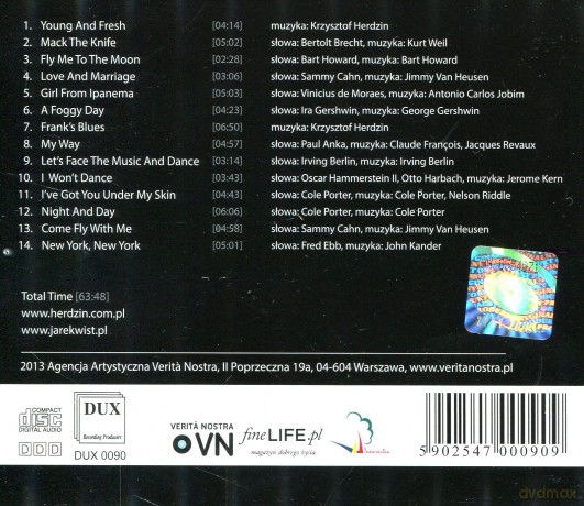 Krzysztof Herdzin Big Band: Winging With Sinatra Live [CD]