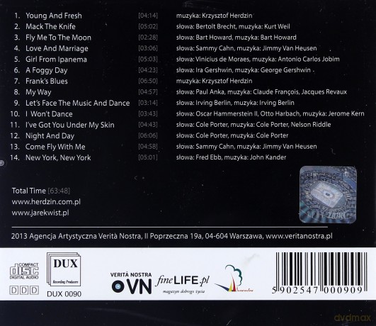 Krzysztof Herdzin Big Band: Winging With Sinatra Live [CD]