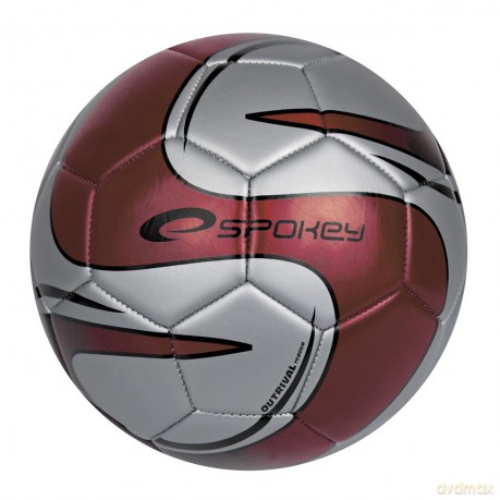 Spokey Outrival Spear Piłka Nożna Srebrno - Czerwona [SPORT]